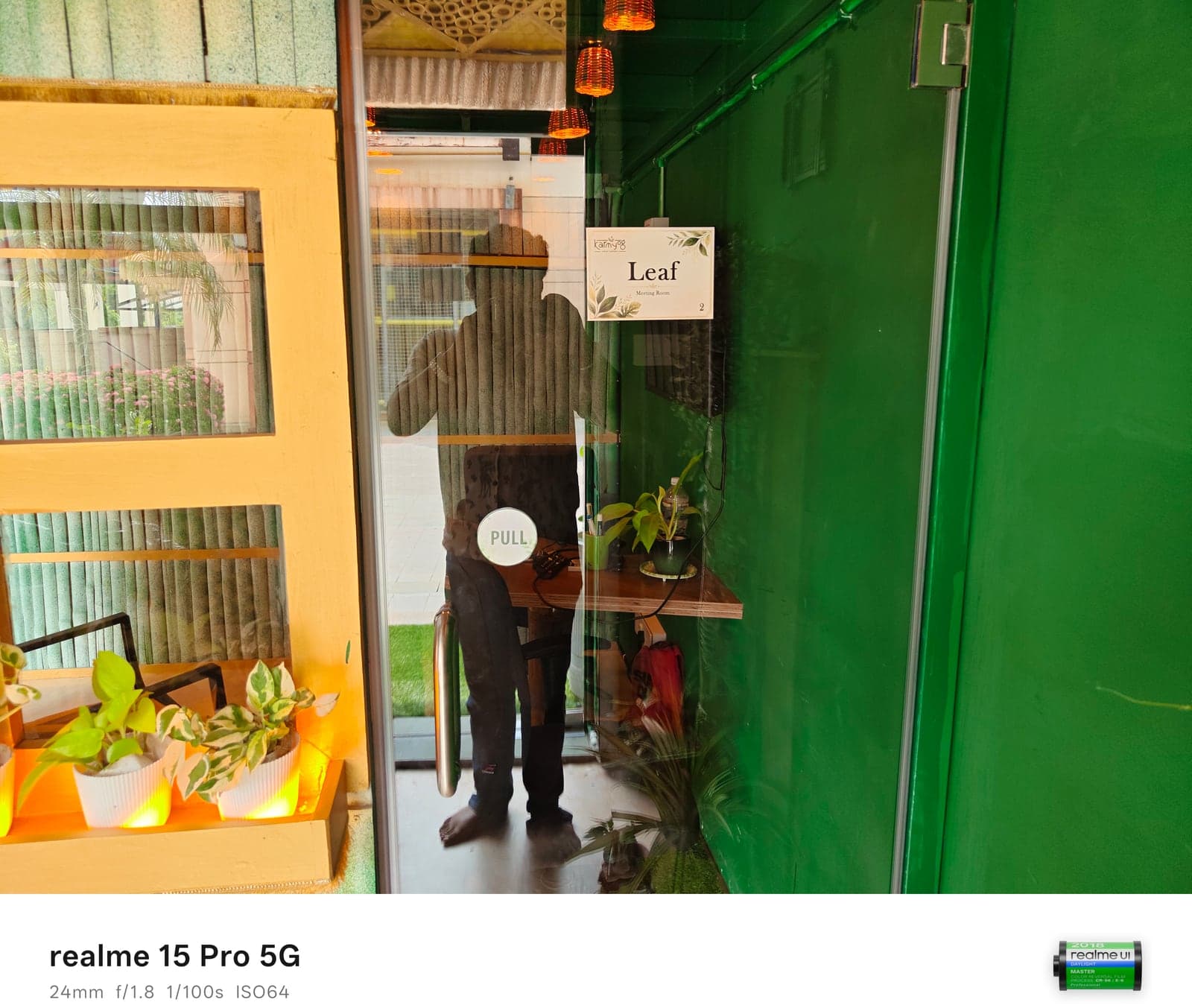Leaf Meeting Room entrance with room signage